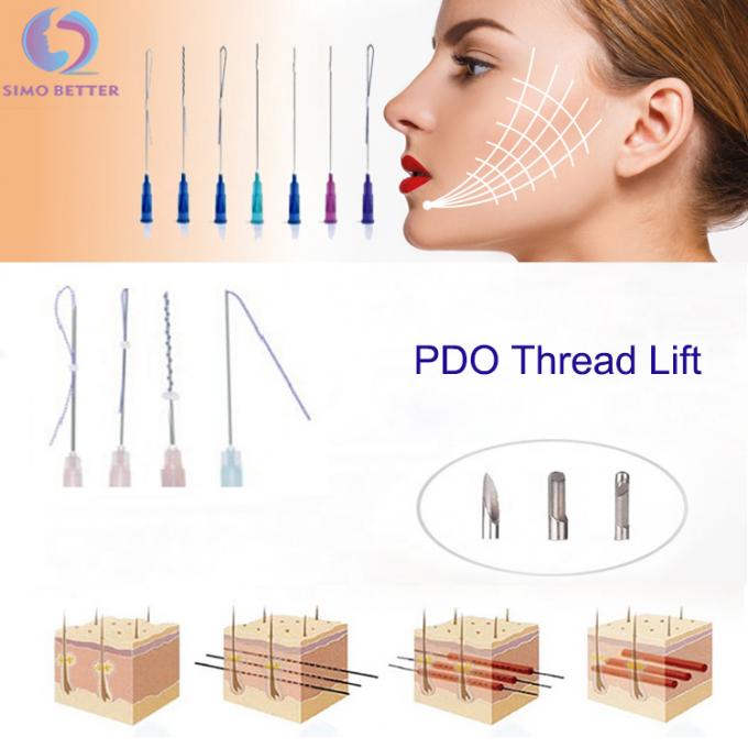 Elevación de seda cosmética de alta calidad Corea del hilo del pdo de la elevación de cara de la sutura